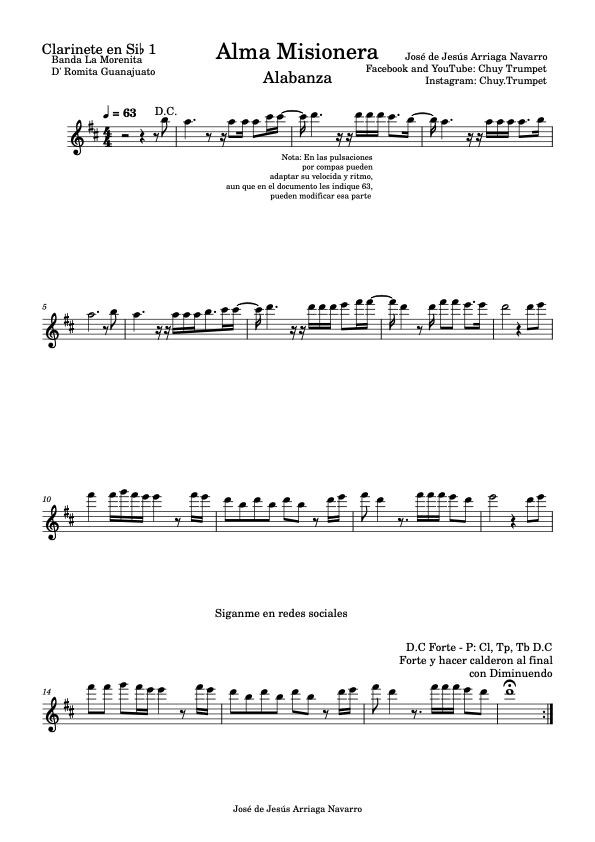 La imagen puede contener una previsualizacion de una partitura